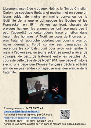 affiche verso spectacle Fraternisons